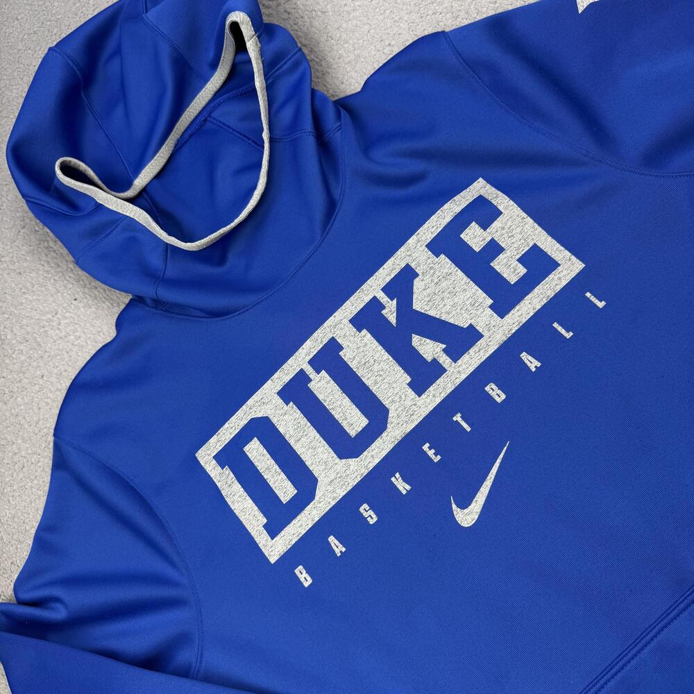Duke Blue Devils Hoodie Mens Medium Blue NCAA Basketball Nike Dri-FIT Elite